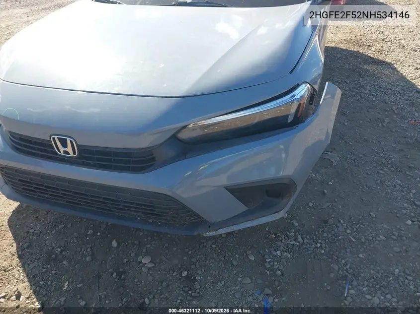 2022 HONDA CIVIC VIN 2HGFE2F52NH534146 — фото 17