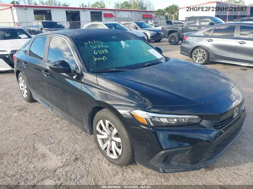 HONDA CIVIC 2022, VIN 2HGFE2F25NH528587