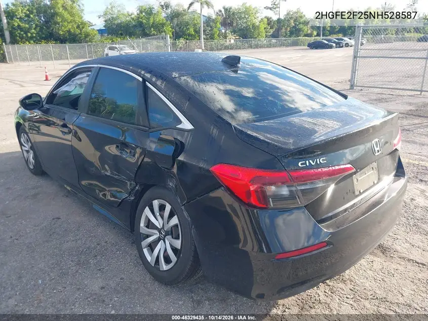 2022 HONDA CIVIC VIN 2HGFE2F25NH528587 — фото 3