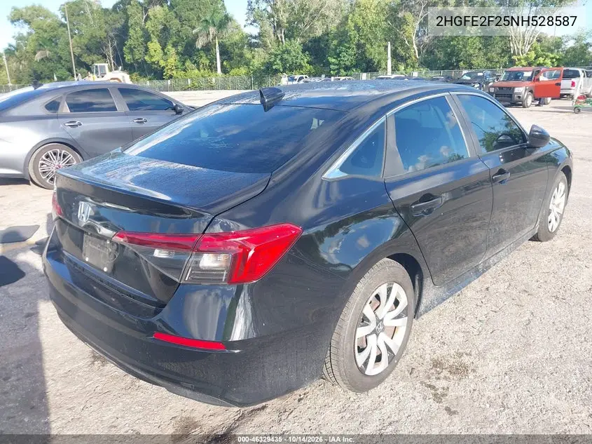 2022 HONDA CIVIC VIN 2HGFE2F25NH528587 — фото 4