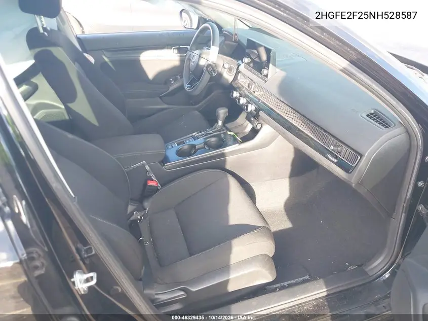 2022 HONDA CIVIC VIN 2HGFE2F25NH528587 — фото 5