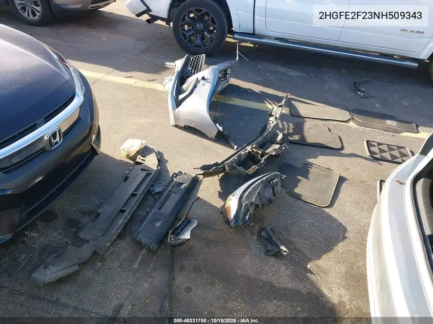 2022 HONDA CIVIC VIN 2HGFE2F23NH509343 — фото 12