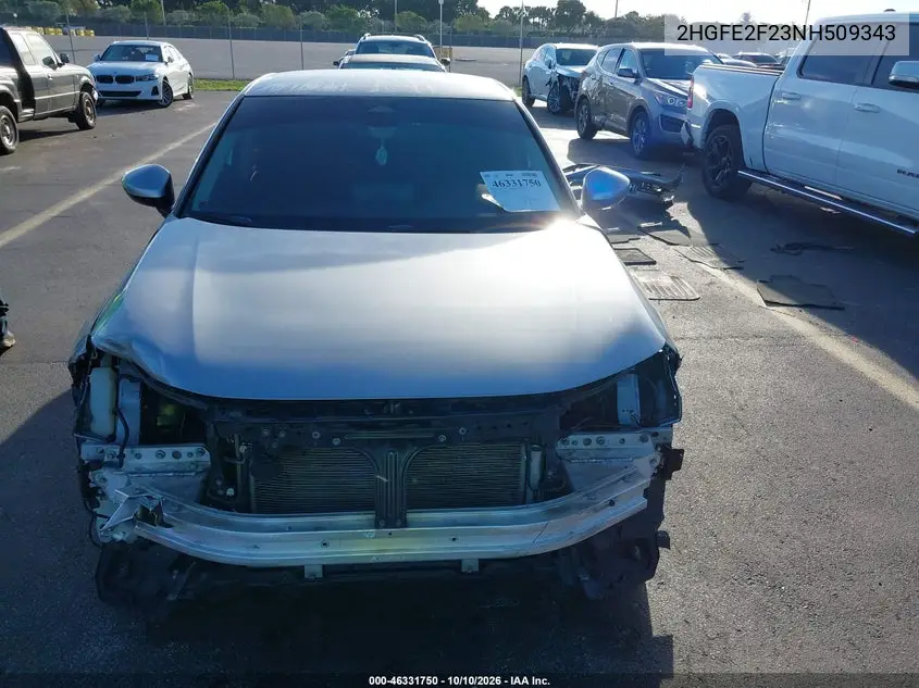 2022 HONDA CIVIC VIN 2HGFE2F23NH509343 — фото 13