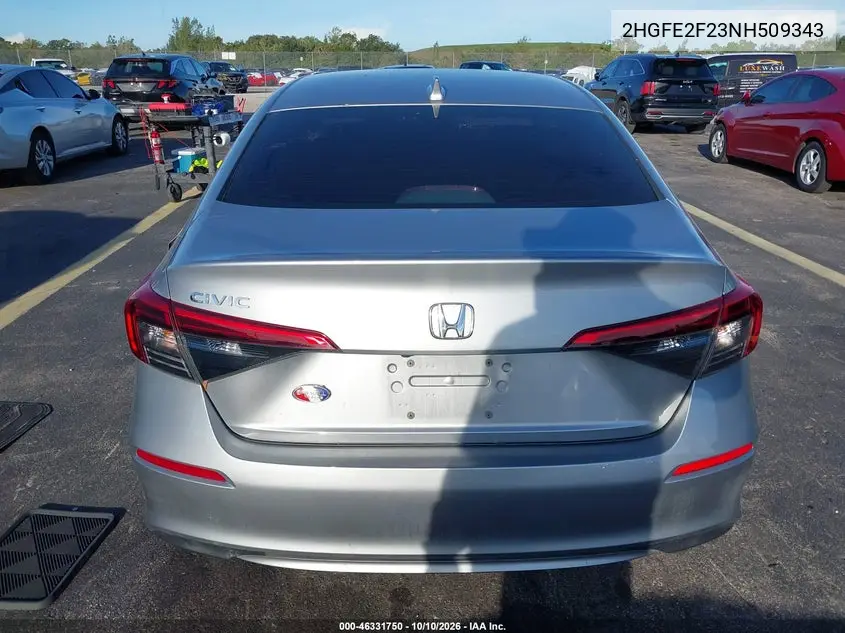 2022 HONDA CIVIC VIN 2HGFE2F23NH509343 — фото 17