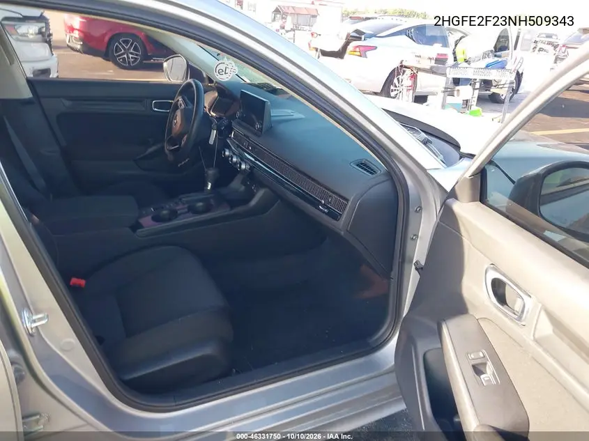 2022 HONDA CIVIC VIN 2HGFE2F23NH509343 — фото 5