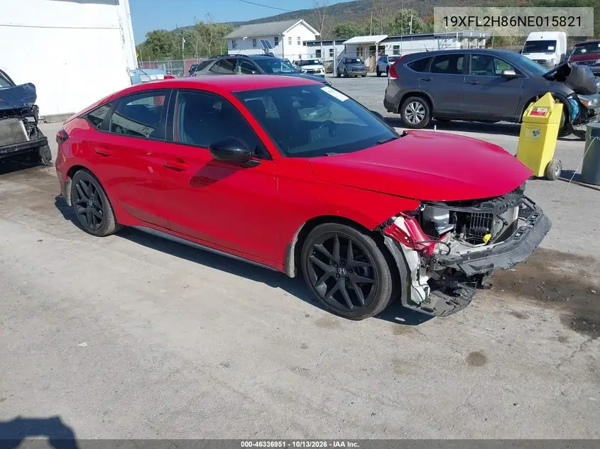 HONDA CIVIC 2022, VIN 19XFL2H86NE015821