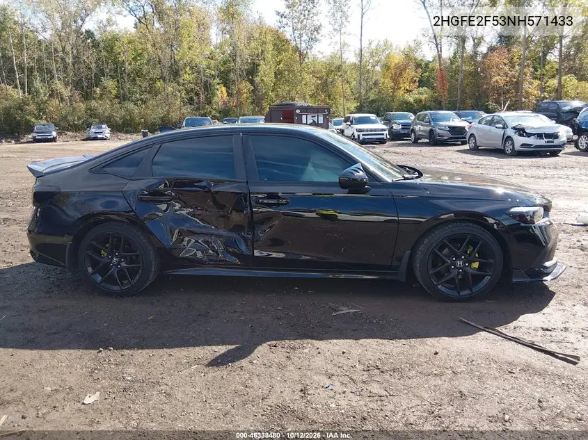 2022 HONDA CIVIC VIN 2HGFE2F53NH571433 — фото 13