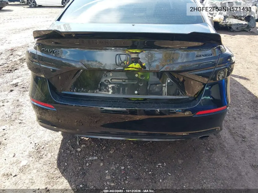 2022 HONDA CIVIC VIN 2HGFE2F53NH571433 — фото 16