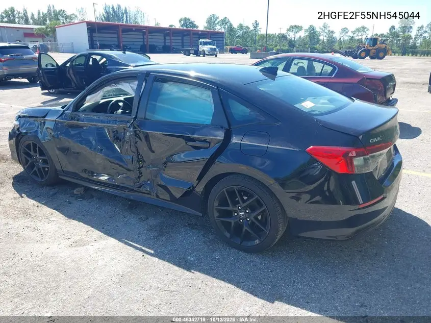 2022 HONDA CIVIC VIN 2HGFE2F55NH545044 — фото 3