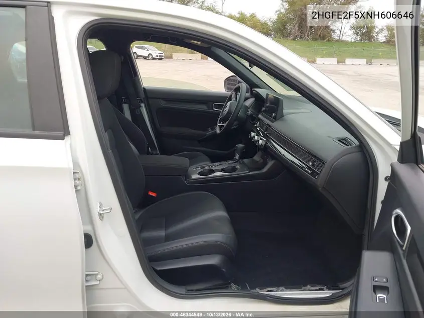 2022 HONDA CIVIC VIN 2HGFE2F5XNH606646 — фото 5