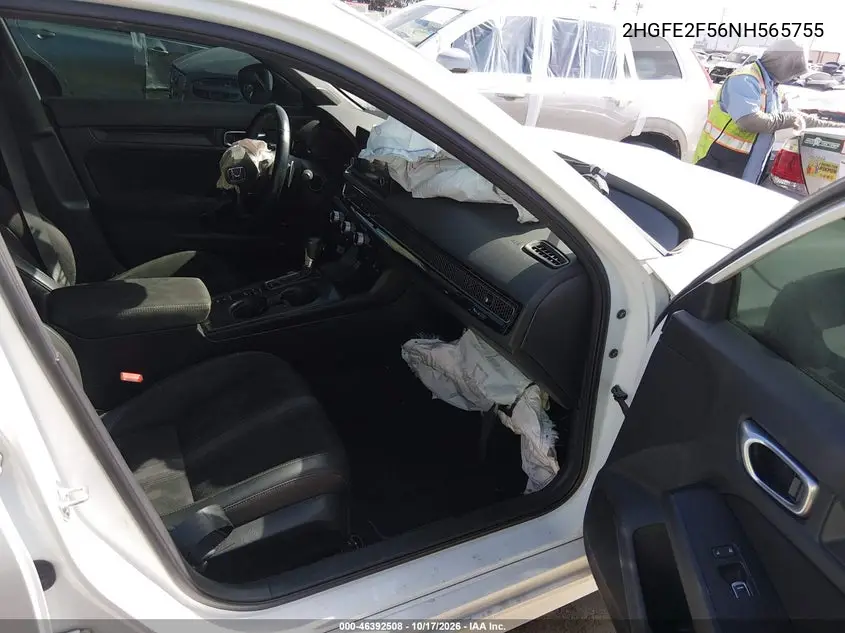 2022 HONDA CIVIC VIN 2HGFE2F56NH565755 — фото 5