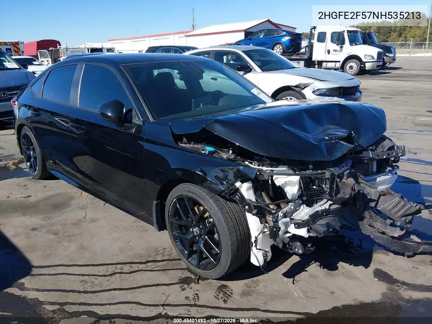 HONDA CIVIC 2022, VIN 2HGFE2F57NH535213