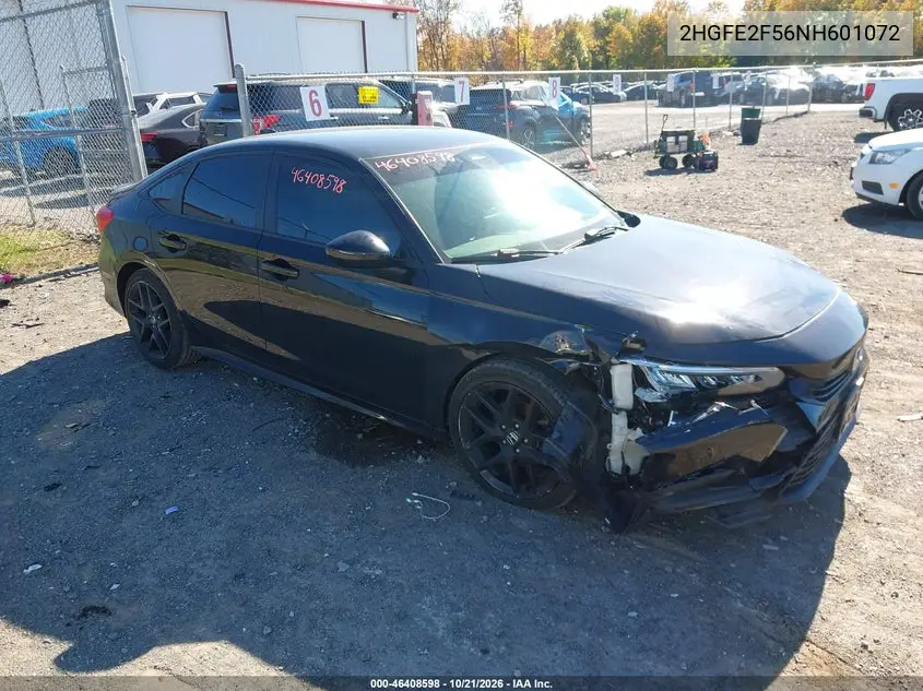 HONDA CIVIC 2022, VIN 2HGFE2F56NH601072
