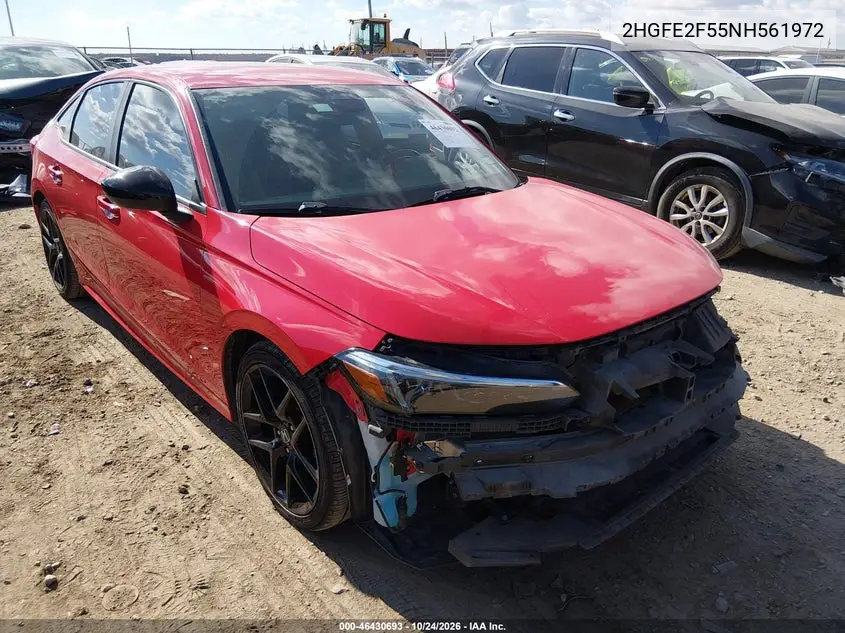 HONDA CIVIC 2022, VIN 2HGFE2F55NH561972