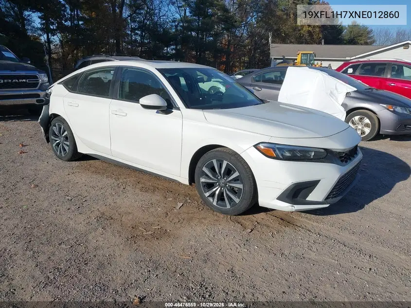 HONDA CIVIC 2022, VIN 19XFL1H7XNE012860