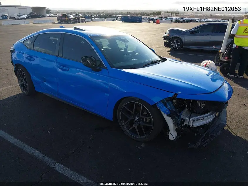 HONDA CIVIC 2022, VIN 19XFL1H82NE012053