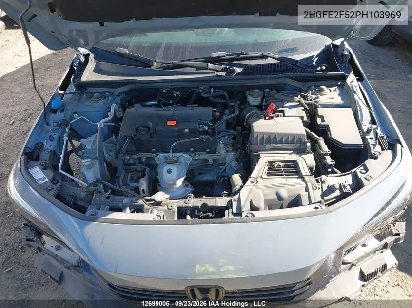 2023 HONDA CIVIC VIN 2HGFE2F52PH103969 — фото 10