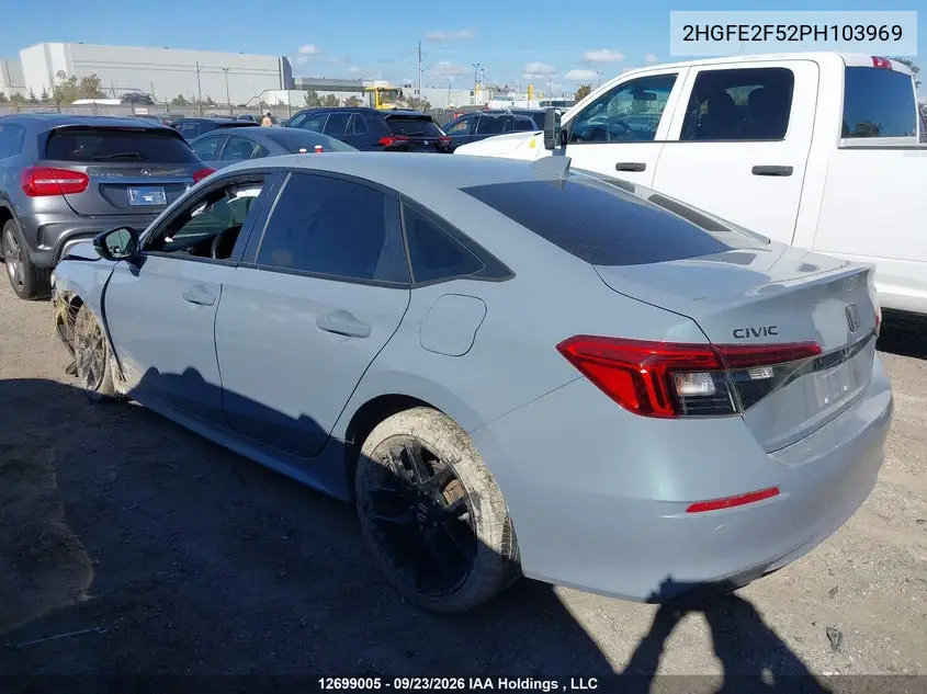 2023 HONDA CIVIC VIN 2HGFE2F52PH103969 — фото 15