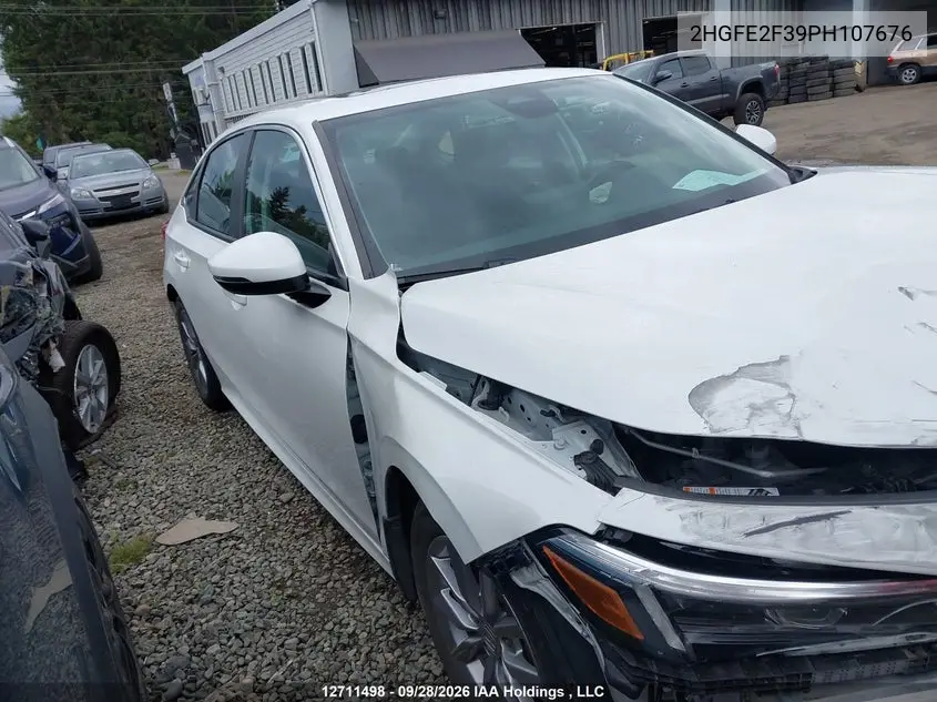 2023 HONDA CIVIC VIN 2HGFE2F39PH107676 — фото 12