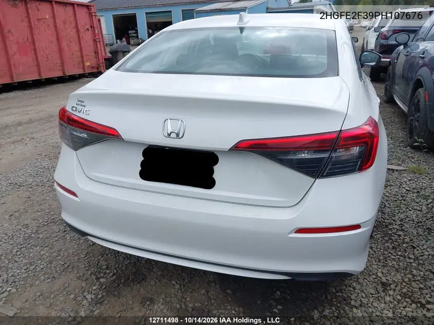 2023 HONDA CIVIC VIN 2HGFE2F39PH107676 — фото 15