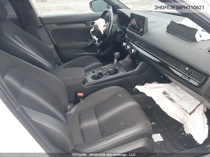 2023 HONDA CIVIC VIN 2HGFE2F58PH110621 — фото 5