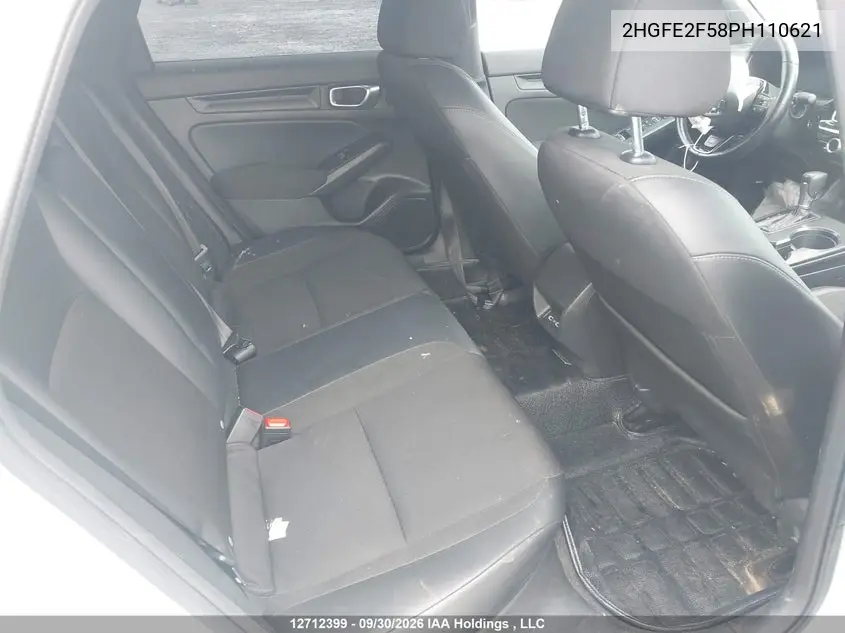 2023 HONDA CIVIC VIN 2HGFE2F58PH110621 — фото 8
