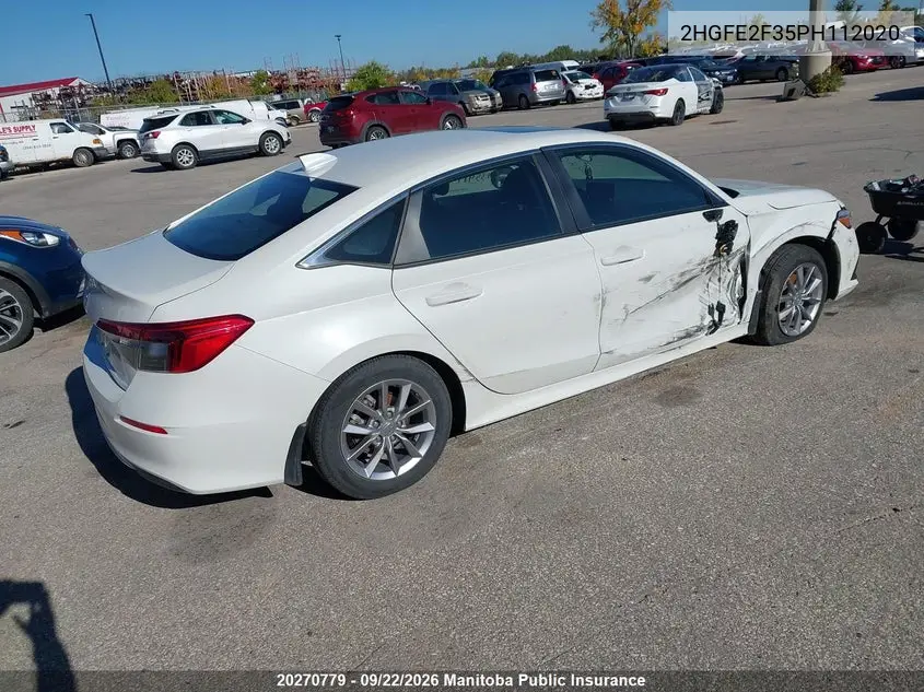 2023 HONDA CIVIC VIN 2HGFE2F35PH112020 — фото 4