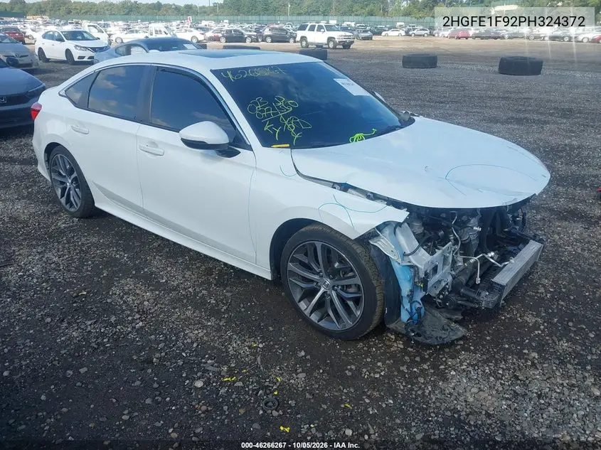 HONDA CIVIC 2023, VIN 2HGFE1F92PH324372
