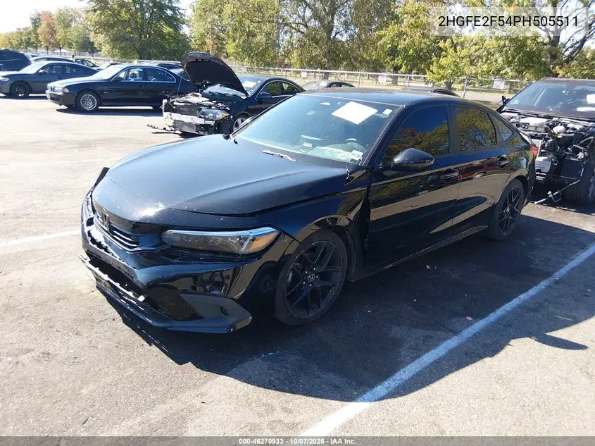 2023 HONDA CIVIC VIN 2HGFE2F54PH505511 — фото 2