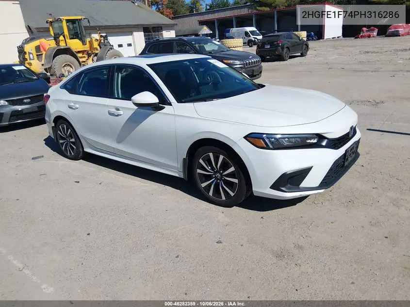 HONDA CIVIC 2023, VIN 2HGFE1F74PH316286