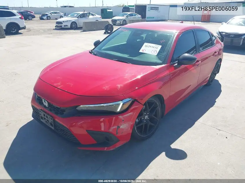 2023 HONDA CIVIC VIN 19XFL2H85PE006059 — фото 2