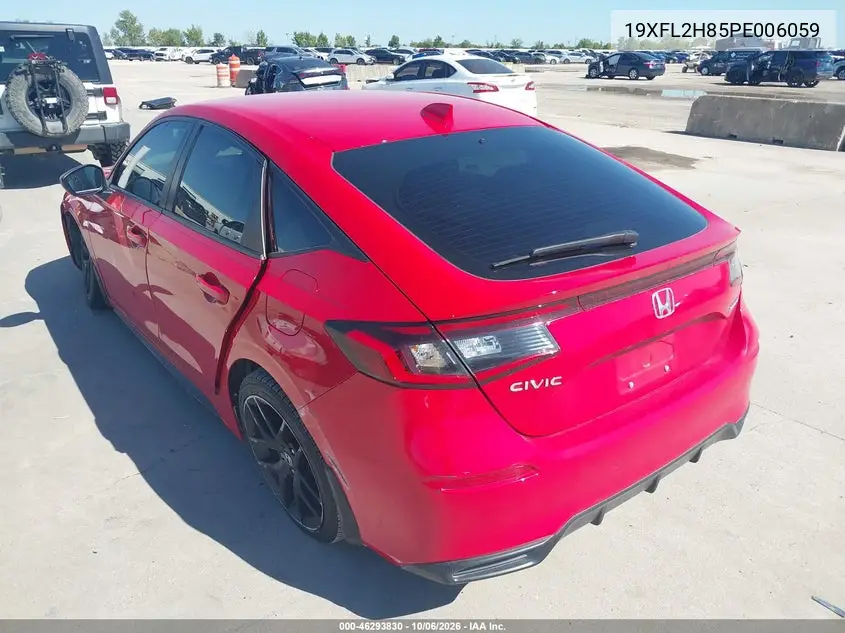 2023 HONDA CIVIC VIN 19XFL2H85PE006059 — фото 3