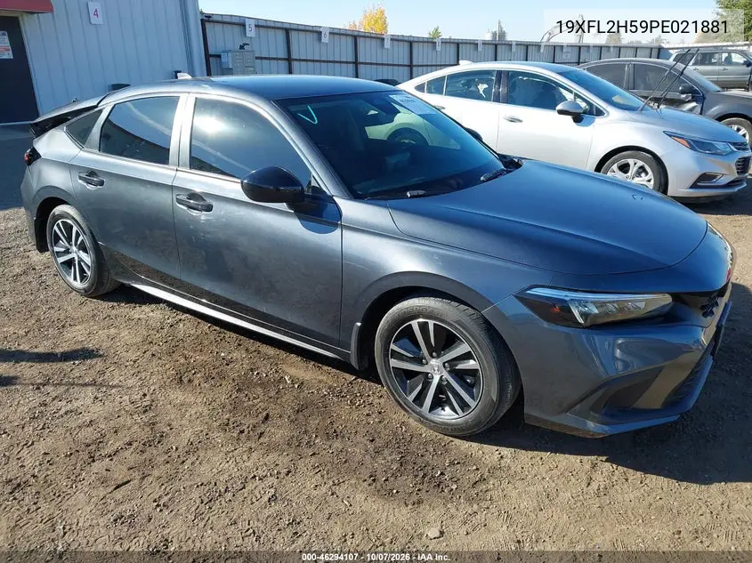 HONDA CIVIC 2023, VIN 19XFL2H59PE021881