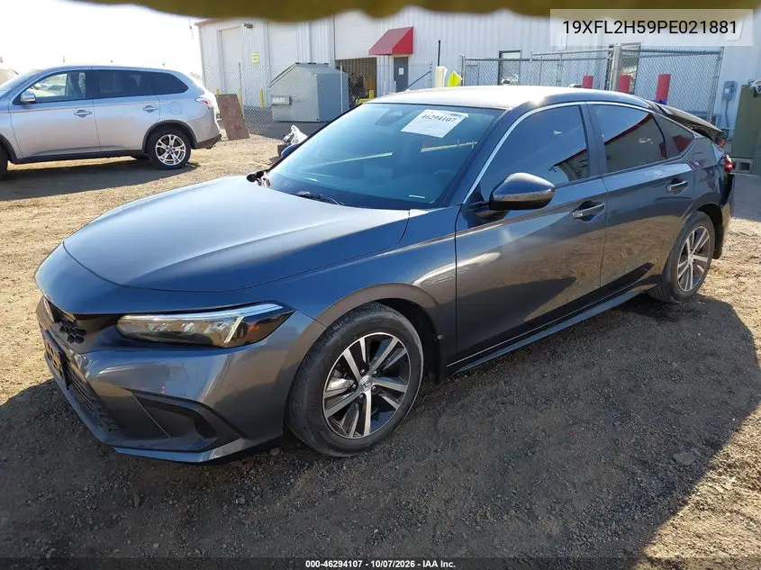 2023 HONDA CIVIC VIN 19XFL2H59PE021881 — фото 2