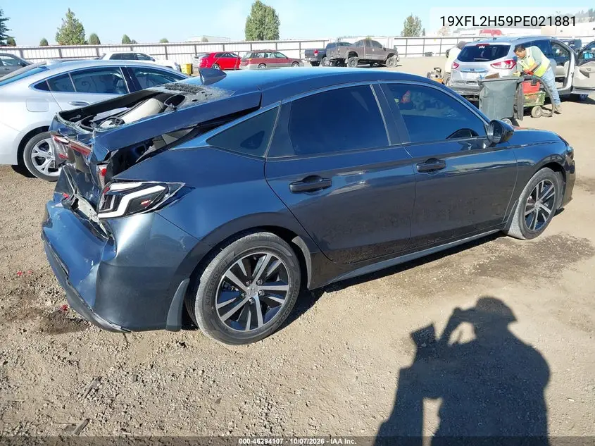 2023 HONDA CIVIC VIN 19XFL2H59PE021881 — фото 4