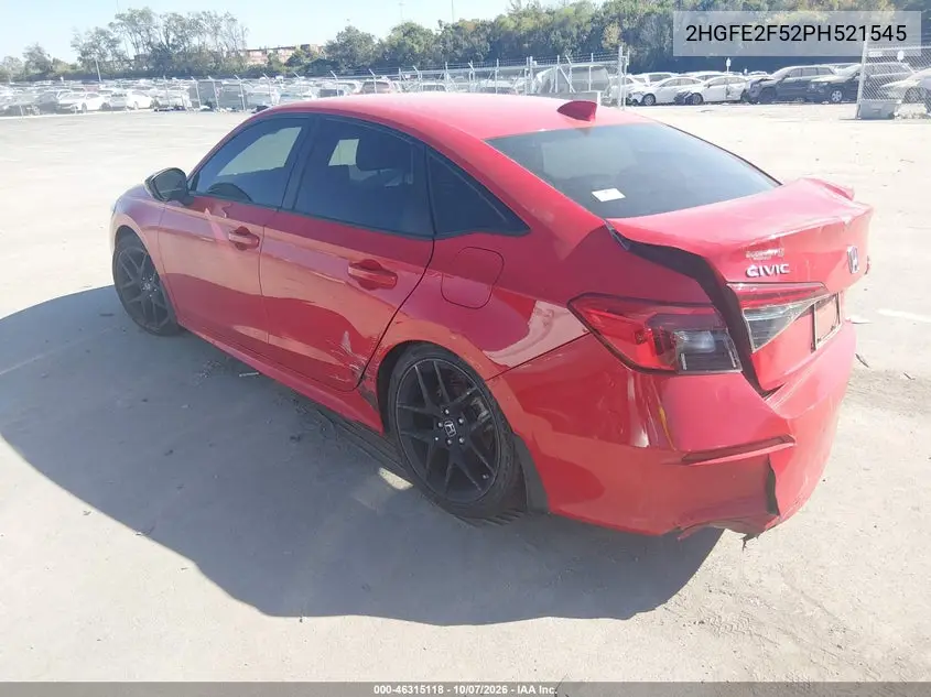 2023 HONDA CIVIC VIN 2HGFE2F52PH521545 — фото 3