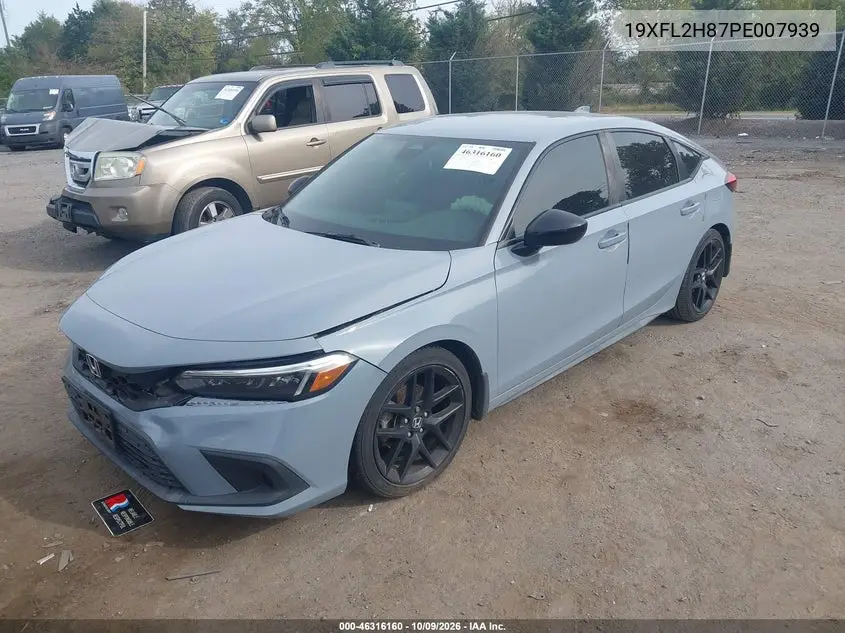 2023 HONDA CIVIC VIN 19XFL2H87PE007939 — фото 2