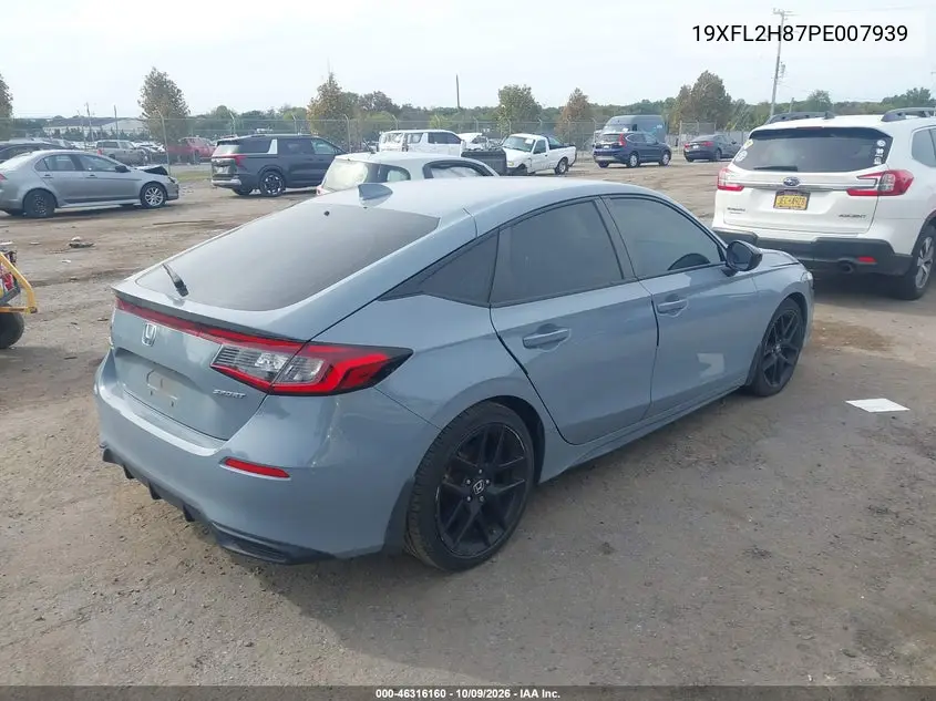 2023 HONDA CIVIC VIN 19XFL2H87PE007939 — фото 4