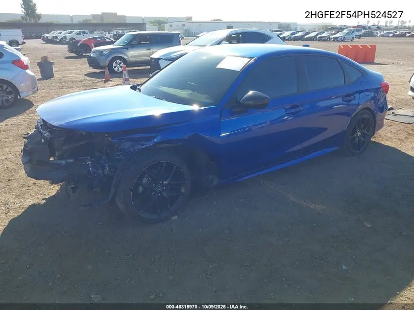 2023 HONDA CIVIC VIN 2HGFE2F54PH524527 — фото 2