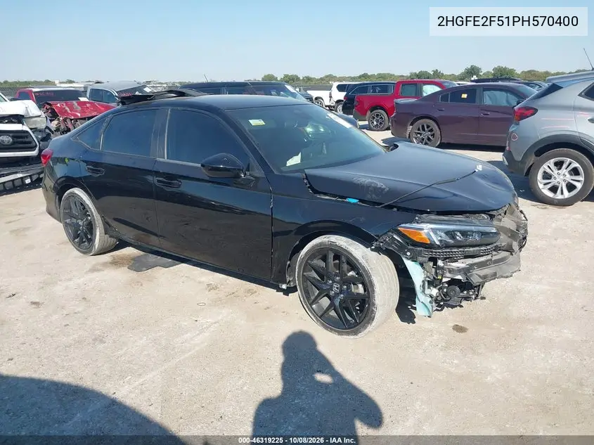 HONDA CIVIC 2023, VIN 2HGFE2F51PH570400