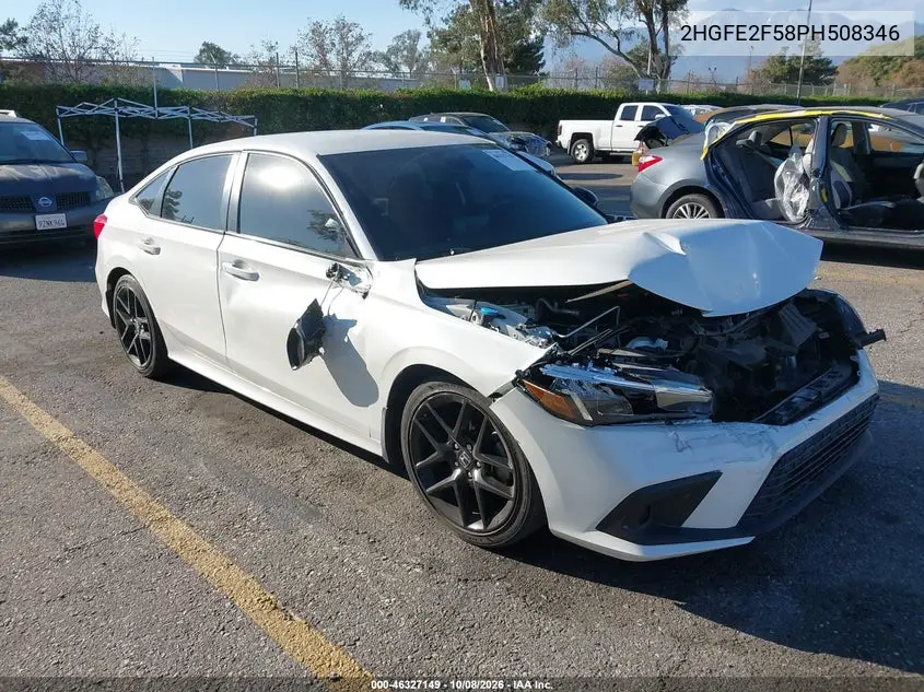 HONDA CIVIC 2023, VIN 2HGFE2F58PH508346