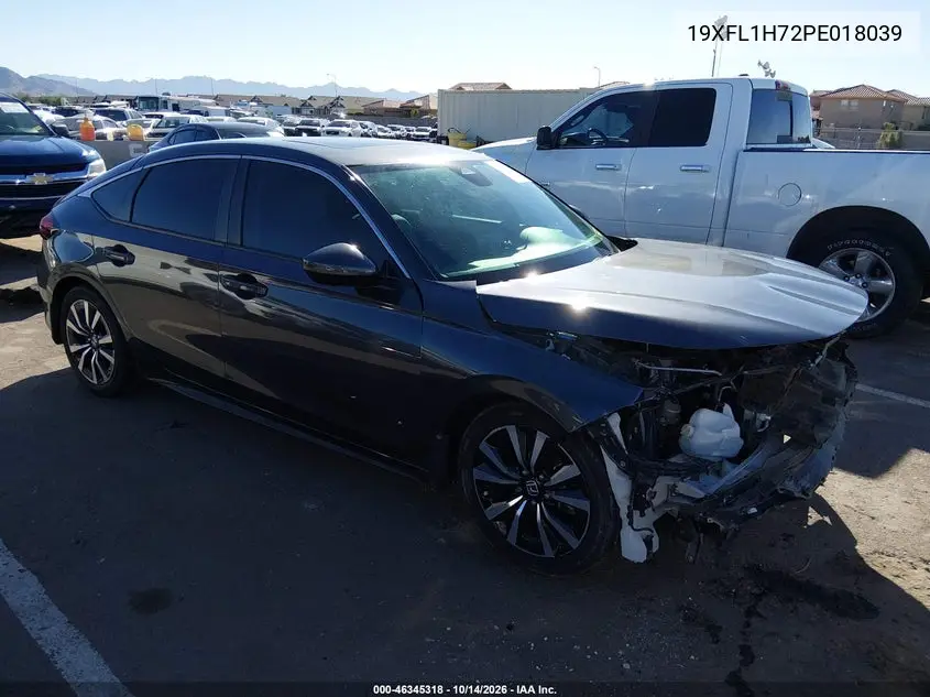 HONDA CIVIC 2023, VIN 19XFL1H72PE018039