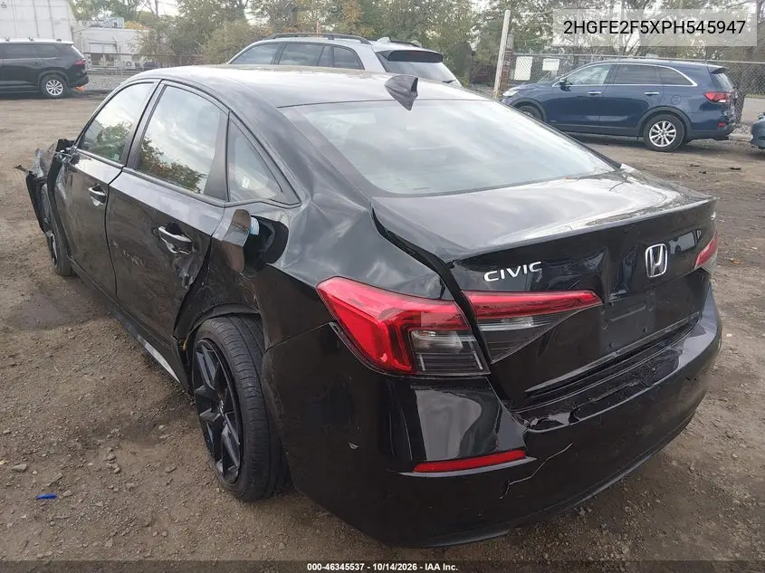 2023 HONDA CIVIC VIN 2HGFE2F5XPH545947 — фото 3