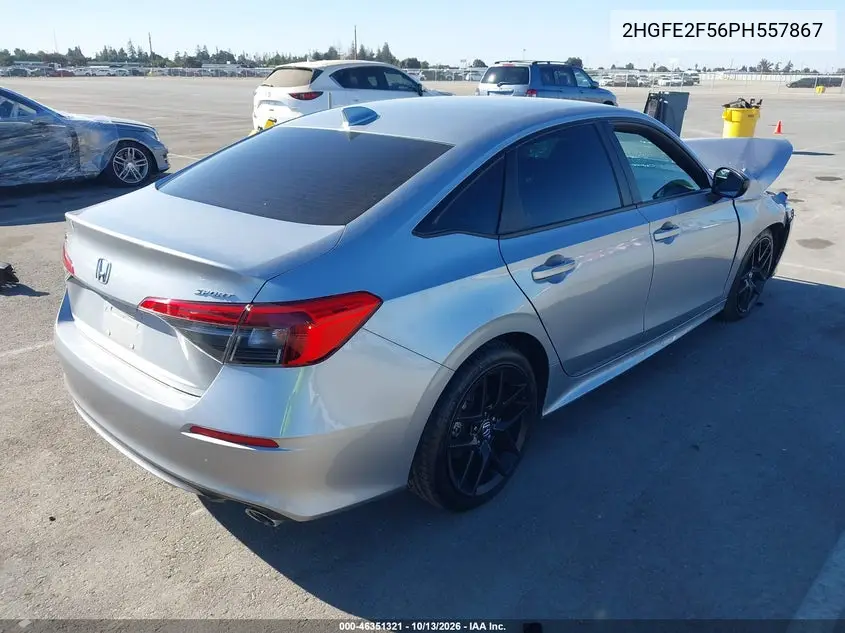 2023 HONDA CIVIC VIN 2HGFE2F56PH557867 — фото 4