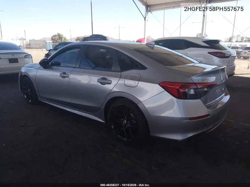 2023 HONDA CIVIC VIN 2HGFE2F58PH557675 — фото 3