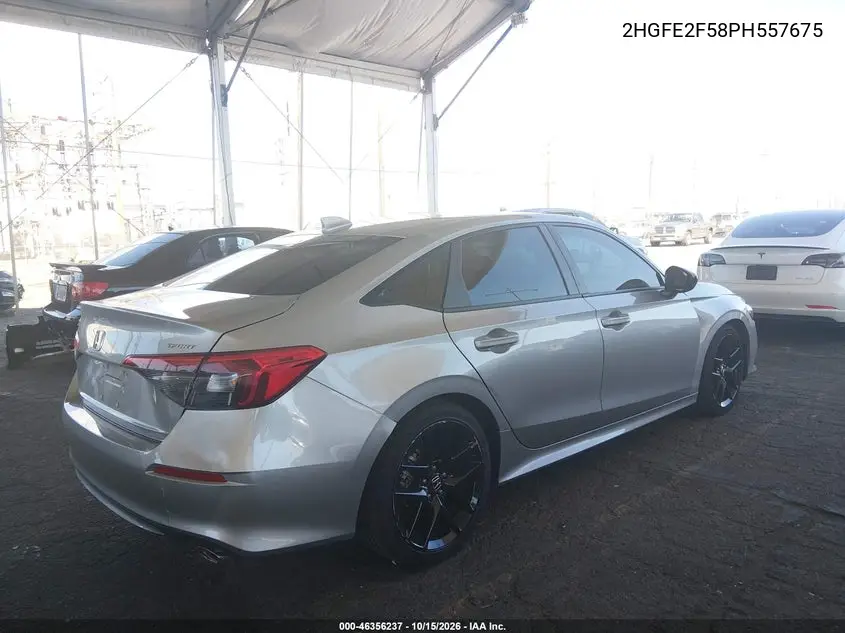 2023 HONDA CIVIC VIN 2HGFE2F58PH557675 — фото 4