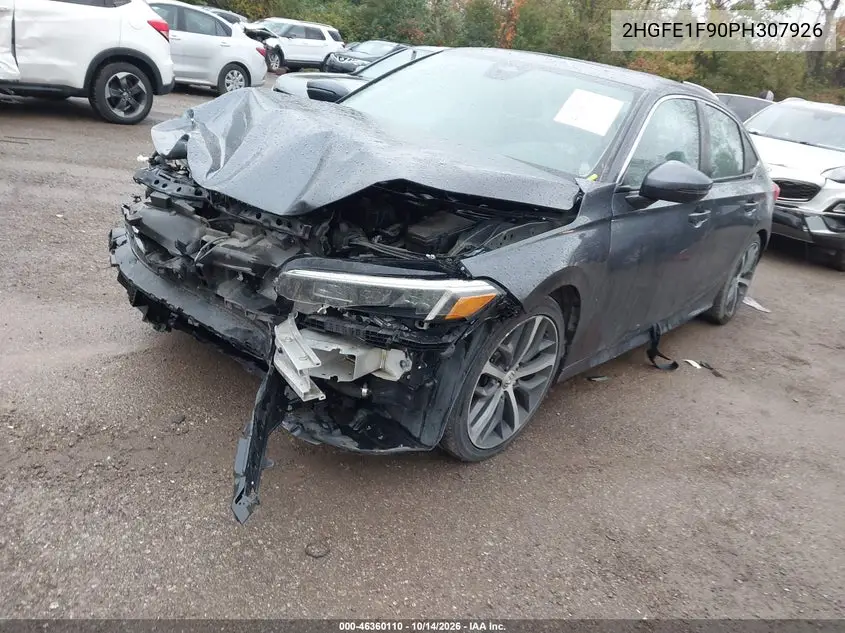 2023 HONDA CIVIC VIN 2HGFE1F90PH307926 — фото 2