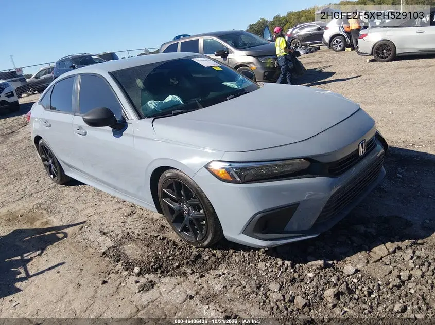 HONDA CIVIC 2023, VIN 2HGFE2F5XPH529103
