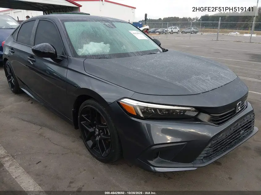 HONDA CIVIC 2023, VIN 2HGFE2F51PH519141