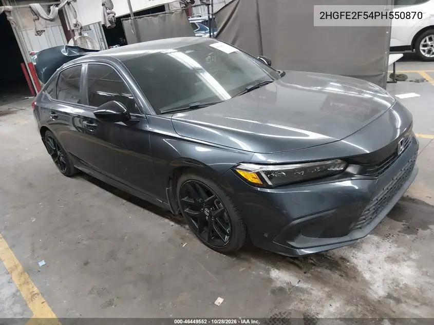HONDA CIVIC 2023, VIN 2HGFE2F54PH550870